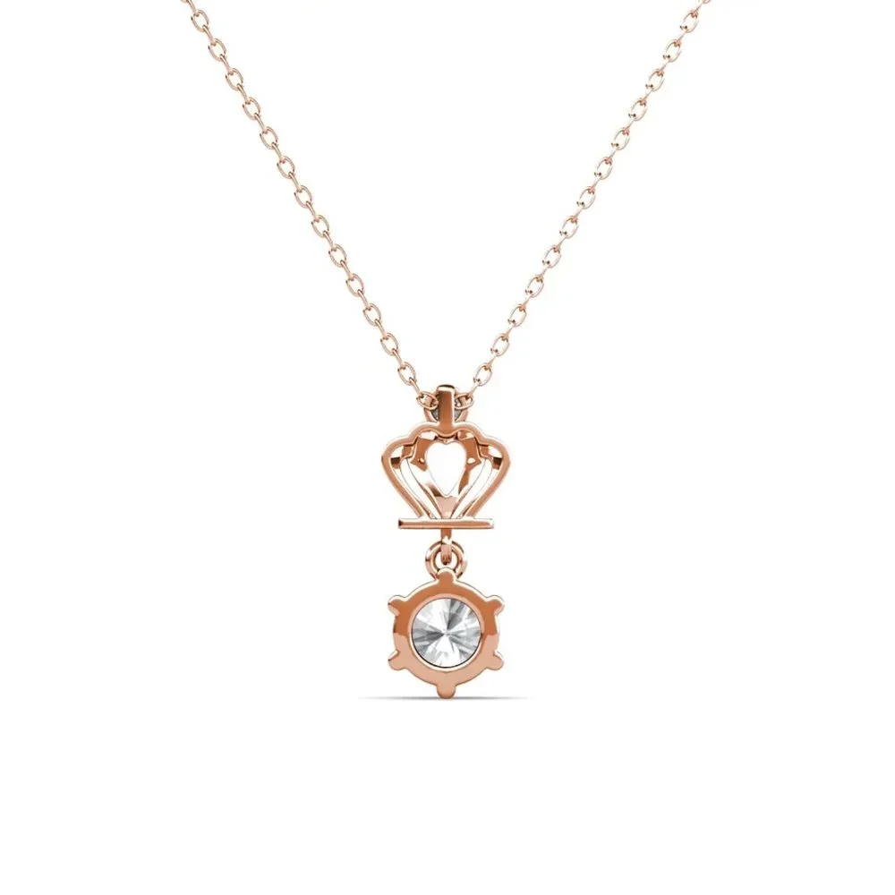 Certified 1ct. t.w. Diamond Crown Necklace - Picture 6 of 16